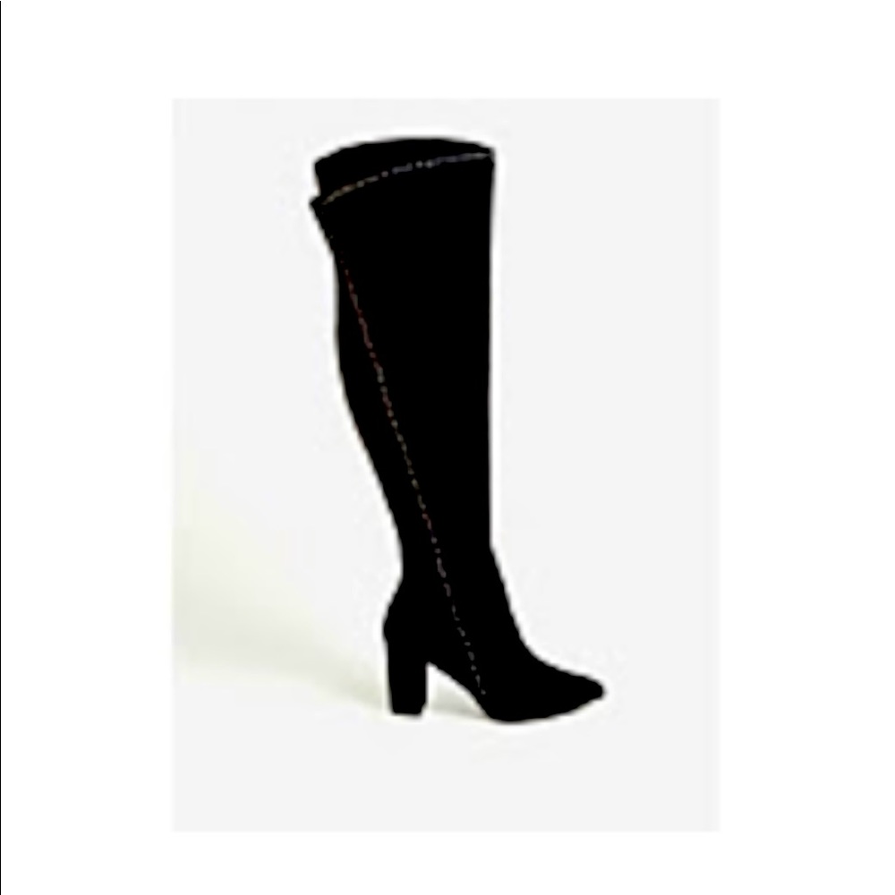 Torrid Black studded over the knee boot (Wide-With)